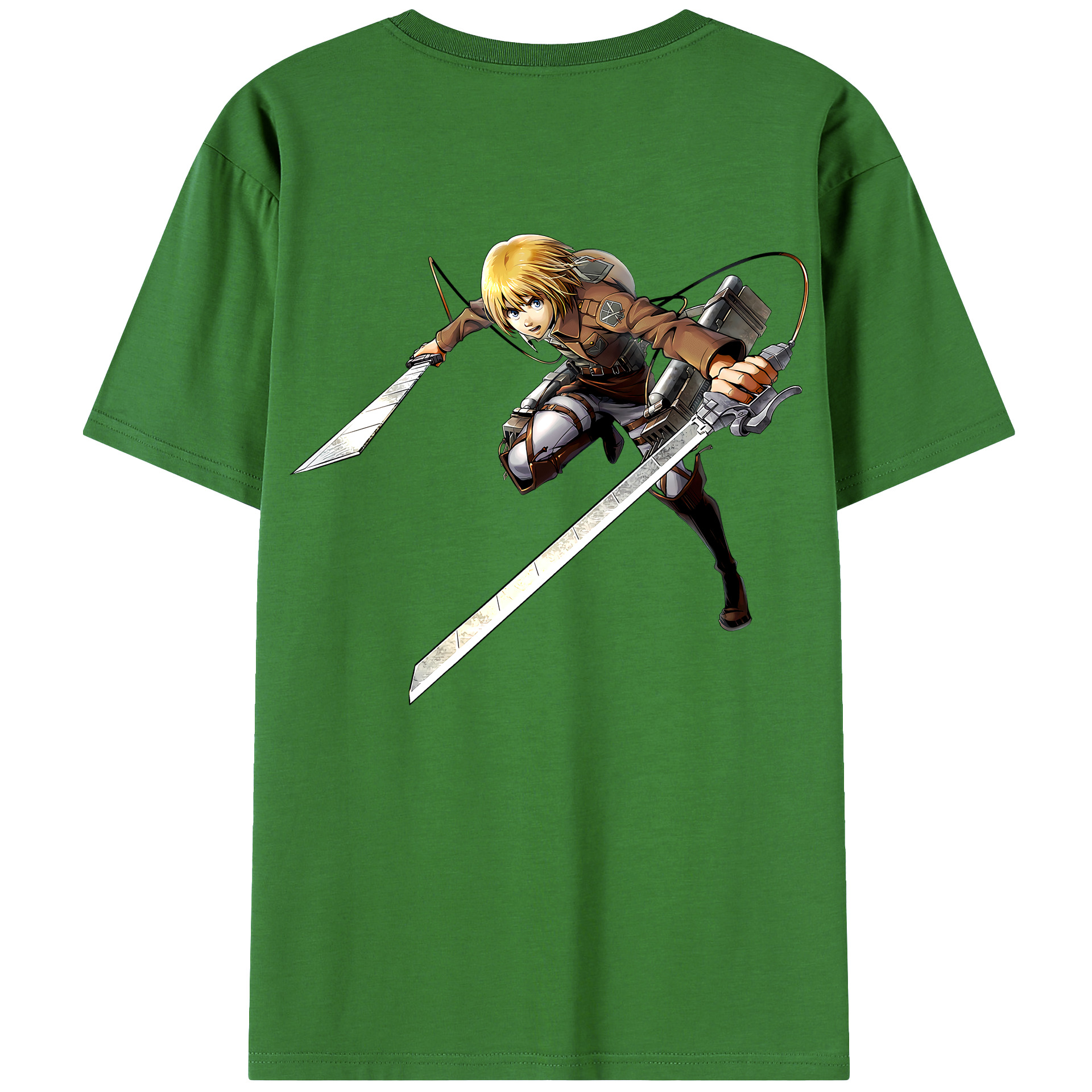 （画像用） 進撃の巨人 アルミン·アルレルト Attack on Titan Armin Arlert レディース半袖Tシャツ(バックプリント)